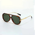 Men’s Aviator Sunglasses with Tortoise Frame-Stilenza-Green-Stilenza