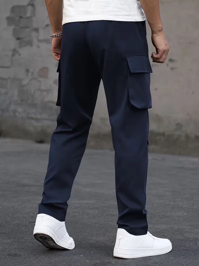 Men’s Cargo Pants Regular Fit Drawstring Waist-Cargo broeken-Stilenza-Stilenza