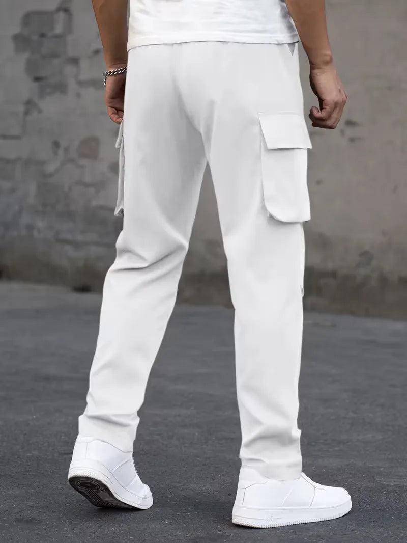 Men’s Cargo Pants Regular Fit Drawstring Waist-Cargo broeken-Stilenza-Stilenza