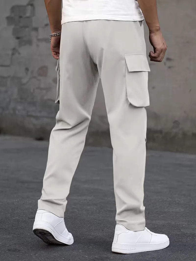 Men’s Cargo Pants Regular Fit Drawstring Waist-Cargo broeken-Stilenza-Stilenza