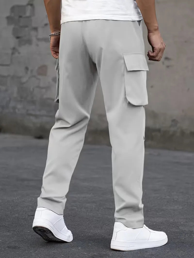 Men’s Cargo Pants Regular Fit Drawstring Waist-Cargo broeken-Stilenza-Stilenza