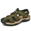 Men’s Closed Toe Hiking Sandals-Men Sandals-Stilenza-Army Green-38-Stilenza
