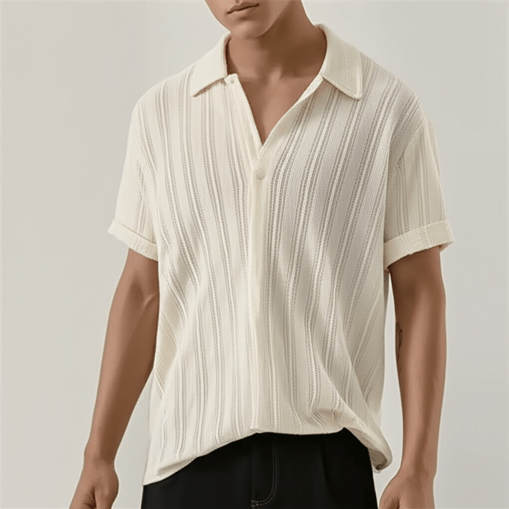 Men’s Short Sleeve Button Shirt-Stilenza-Stilenza