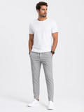 Men’s Slim Fit Jogger Pants Smart Casual-broek-Stilenza-Grey-S-Stilenza