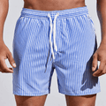 Men’s Striped Swim Shorts-Stilenza-Blue-S-Stilenza
