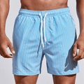 Men’s Striped Swim Shorts-Stilenza-Light Blue-S-Stilenza