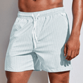 Men’s Striped Swim Shorts-Stilenza-Light Green-S-Stilenza