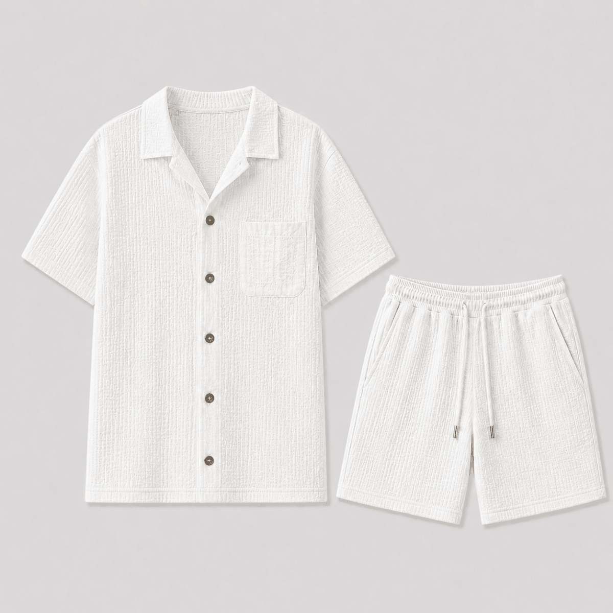 Men’s Two Piece Summer Shirt and Shorts Set-Set-Stilenza-Stilenza