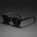 Retro Square Sunglasses with Tinted Lenses-Stilenza-Black-Stilenza
