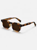 Retro Square Sunglasses with Tinted Lenses-Stilenza-Brown-Stilenza