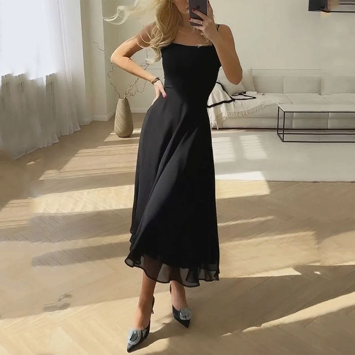 Sleeveless Midi Dress A-Line-dresses > midi dress-Stilenza