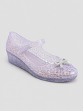 Transparent Jelly Sandals for Women with Wedge Heel-Stilenza-White-36-Stilenza
