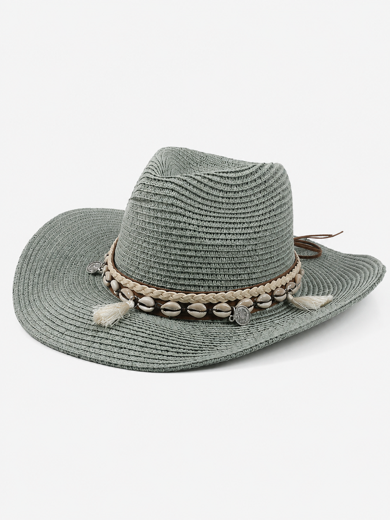 Women’s Cowboy Sun Hat with Beaded Band