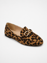 Women’s Loafers Leopard Print with Buckle