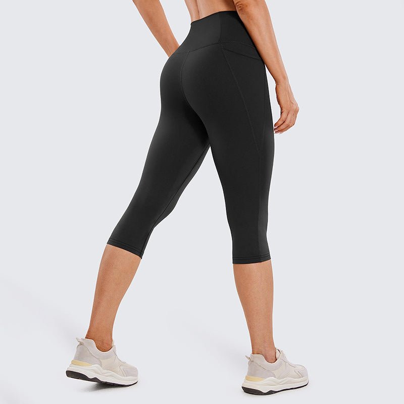 Women’s Capri Leggings High Waisted with Pocket-Stilenza-Stilenza