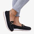Women’s Chain Loafers Slip On Flats-Stilenza-Stilenza