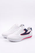 Women's Color Block Lace-Up Sneakers-Stilenza-White-35-Stilenza