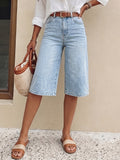 Women’s Denim Bermuda Shorts High Waisted-Stilenza-Stilenza