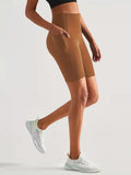Women’s High Waisted Short Gym Leggings with Pocket-Sportshort-Stilenza-Stilenza