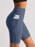 Women’s High Waisted Short Gym Leggings with Pocket-Sportshort-Stilenza-Stilenza