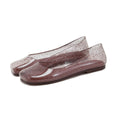 Women’s Jelly Flats Glitter Slip On Shoes-Stilenza-Burgundy-37-Stilenza