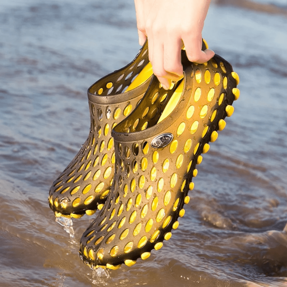 Women’s Jelly Water Shoes Non-Slip for Beach-Stilenza-Yellow-36-Stilenza