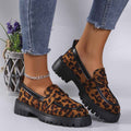 Women’s Loafers Leopard Print Platform-Stilenza-Stilenza