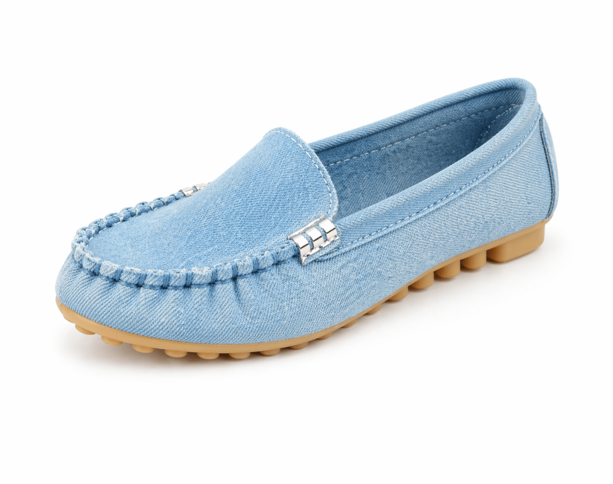 Women’s Loafers Slip On Flats-Stilenza-Light Blue-35-Stilenza