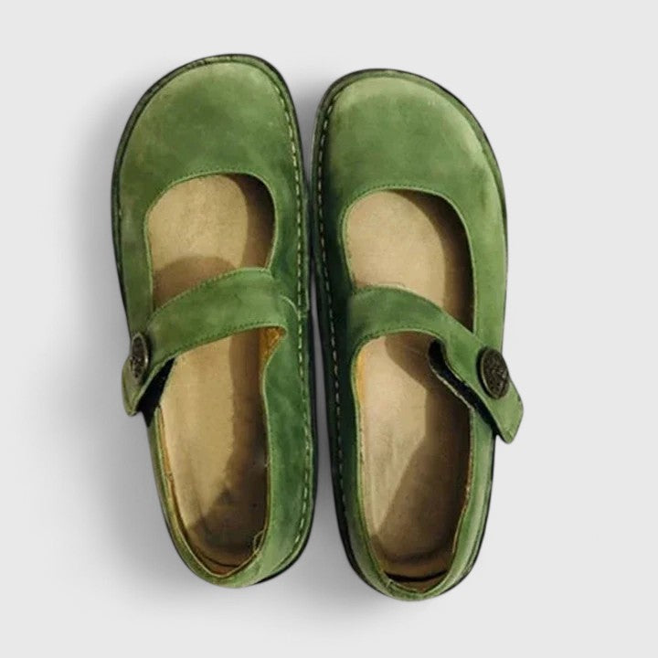 Women’s Mary Jane Flats with Buckle Strap-Stilenza-Stilenza