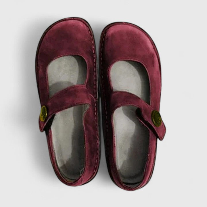 Women’s Mary Jane Flats with Buckle Strap-Stilenza-Stilenza