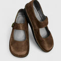 Women’s Mary Jane Flats with Buckle Strap-Stilenza-Brown-35-Stilenza