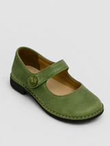 Women’s Mary Jane Flats with Buckle Strap-Stilenza-Green-35-Stilenza
