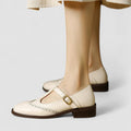 Women’s Mary Jane Flats with Low Heel-SS - Womens - Sandals-Stilenza-Stilenza