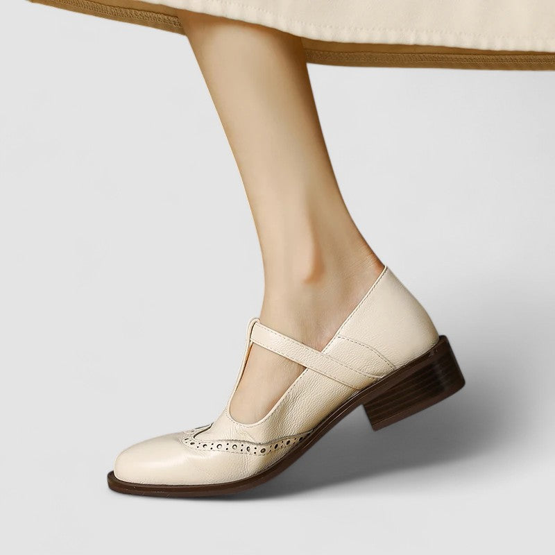 Women’s Mary Jane Flats with Low Heel-SS - Womens - Sandals-Stilenza-Stilenza