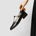 Women’s Mary Jane Flats with Low Heel-SS - Womens - Sandals-Stilenza-Stilenza