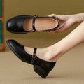 Women’s Mary Jane Flats with Low Heel-Woman's Shoes-Stilenza-Stilenza