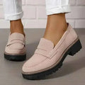 Women’s Platform Loafers Slip On Shoes-Stilenza-Pink-36-Stilenza
