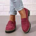Women’s Platform Loafers Slip On Shoes-Stilenza-Red-36-Stilenza