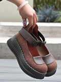 Women’s Platform Mary Jane Shoes with Buckle Strap-Women Shoes-Stilenza-Stilenza