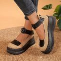 Women’s Platform Mary Jane Shoes with Buckle Strap-Women Shoes-Stilenza-Stilenza