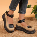 Women’s Platform Mary Jane Shoes with Buckle Strap-Women Shoes-Stilenza-Stilenza