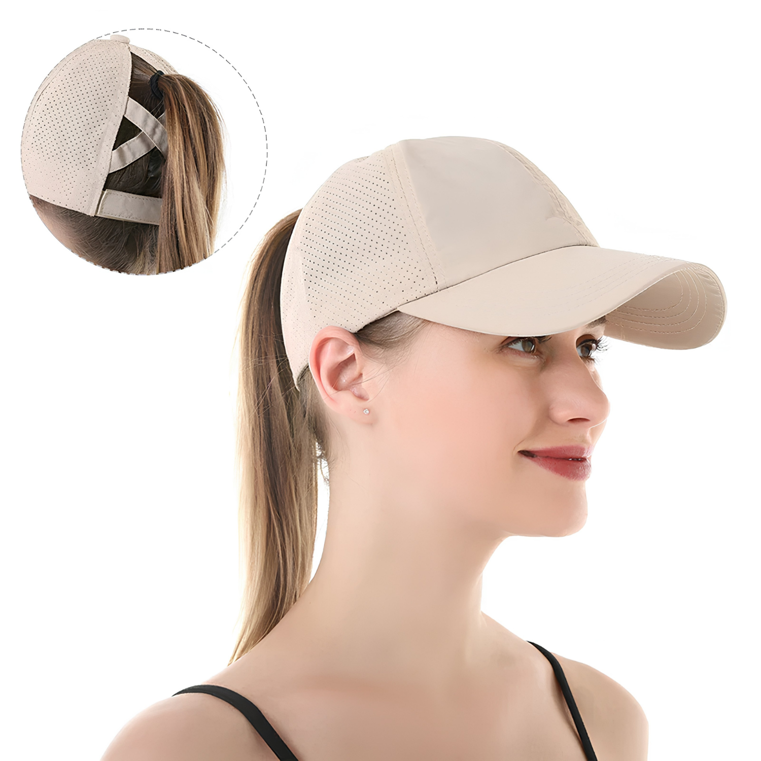 Women’s Running Cap with Ponytail Opening-Stilenza-Stilenza