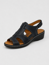 Womens-Sandals-Open-Toe-Ankle-Strap-Stilenza-Navy-Blue-35 c