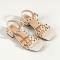 Women’s Sandals Strappy Low Heel with Studs-Stilenza-Stilenza