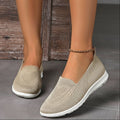 Women’s Slip On Sneakers Lightweight Comfort-Woman's Shoes-Stilenza-Beige-36-Stilenza