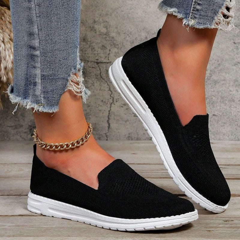 Women’s Slip On Sneakers Lightweight Comfort-Woman's Shoes-Stilenza-Black-36-Stilenza