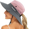 Women’s Sun Hat Wide Brim with Chin Strap-Stilenza-Stilenza