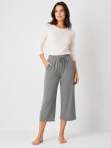 Women’s Wide Leg Capri Pants with Pockets-Yoga Pants-Stilenza-Grey-S-Stilenza