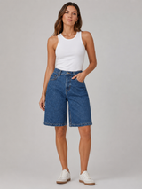 Women’s Wide Leg Denim Jorts-Stilenza-Denim Blue-S-Stilenza