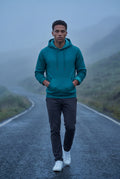 Turquoise Lined Regular Fit Pullover Pocket Hoodie - Fleece lined hoodie - Photo 23